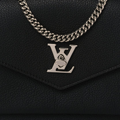 Louis Vuitton Soft Calfskin My Lockme Chain Pochette Black 7 of 10