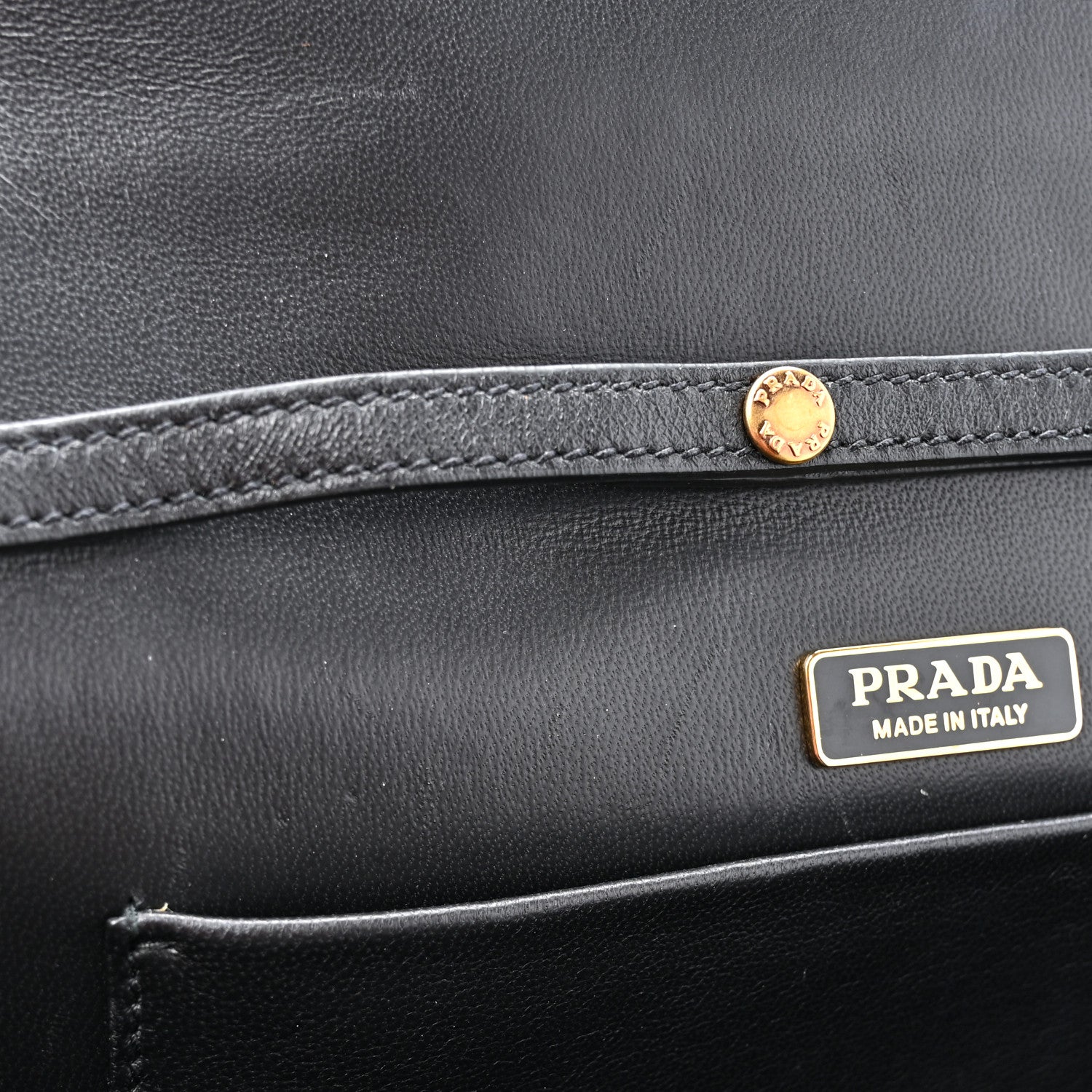 Prada Velvet City Calfskin Cahier Clutch With Chain Ribes Black 10 of 14
