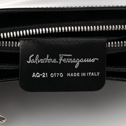 Salvatore Ferragamo Soft Calfskin Gancini Hobo Black 6 of 9