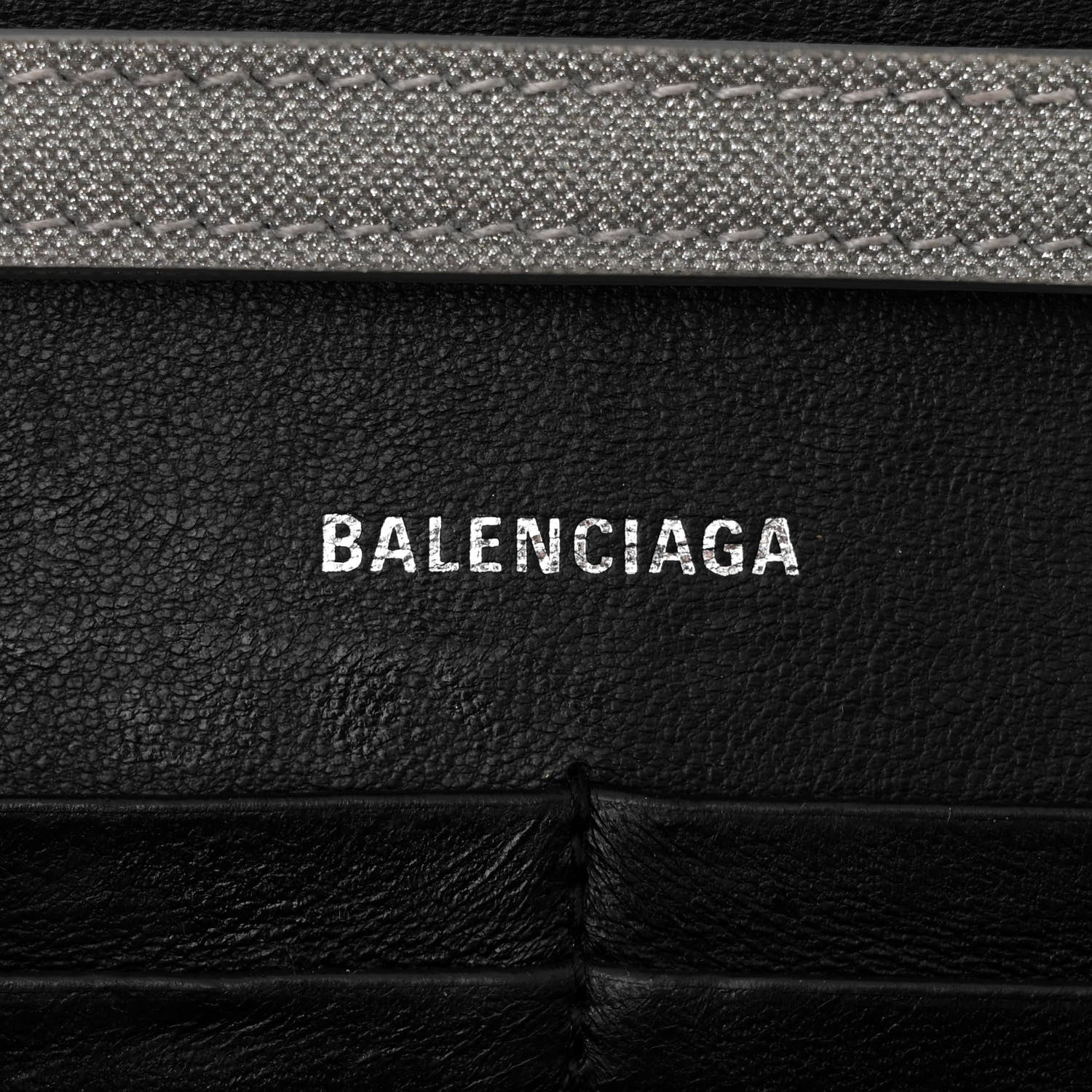 Balenciaga Glitter Fabric Hourglass Chain Bag Grey 6 of 9