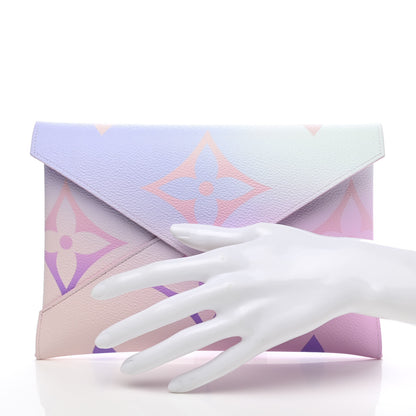 Louis Vuitton Monogram Giant Spring In The City Kirigami Pochette Set Sunrise Pastel Midnight Fuchsia Sunset Kaki 3 of 9