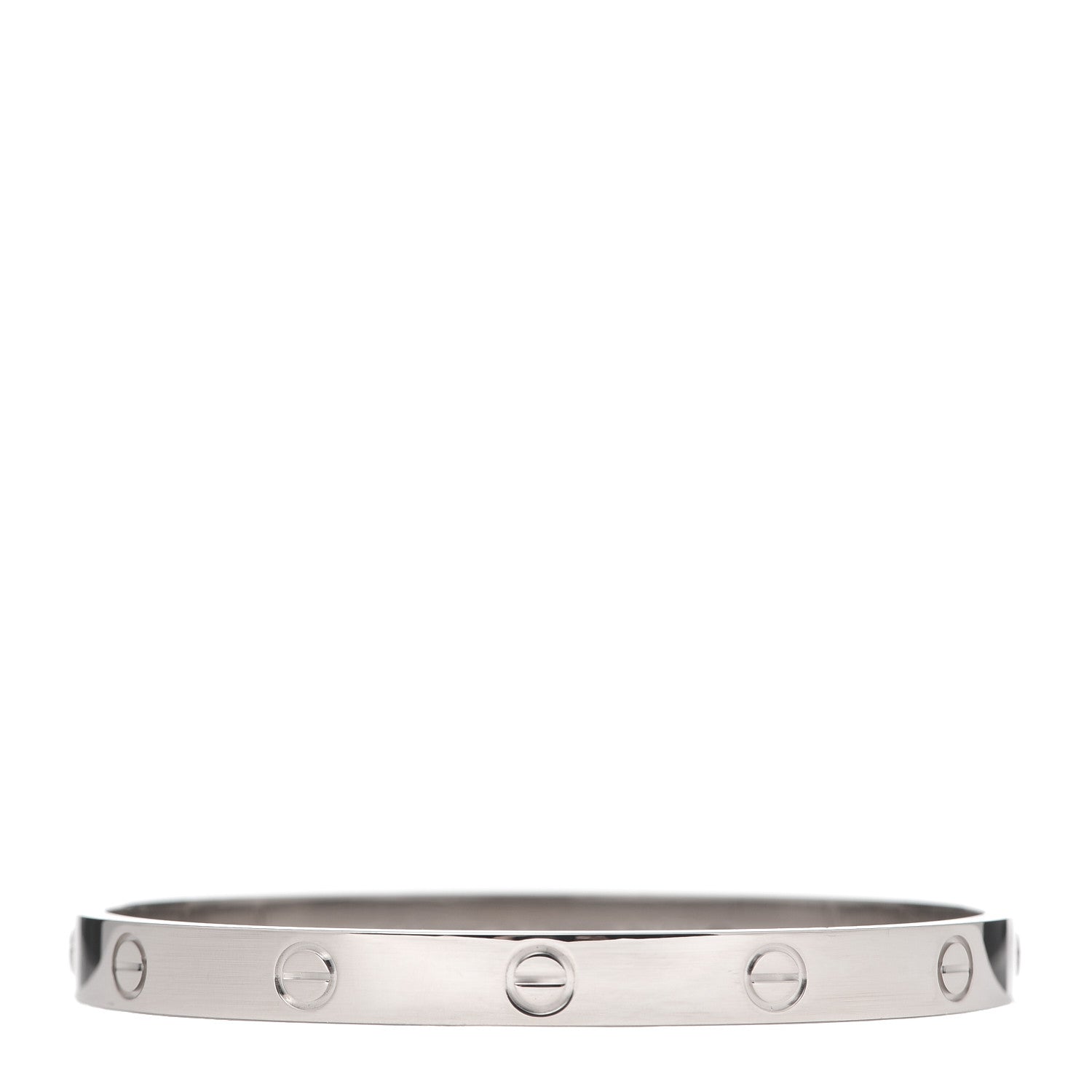 Cartier 18K White Gold LOVE Bracelet 18 3 of 7