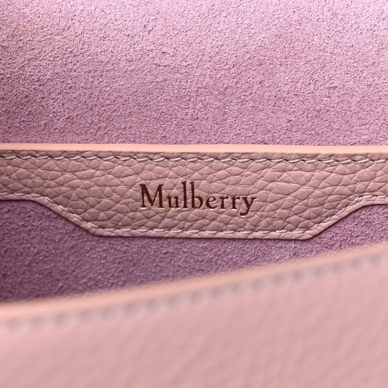Mulberry Small Classic Grain Small Amberley Satchel Icy Pink 7 of 10