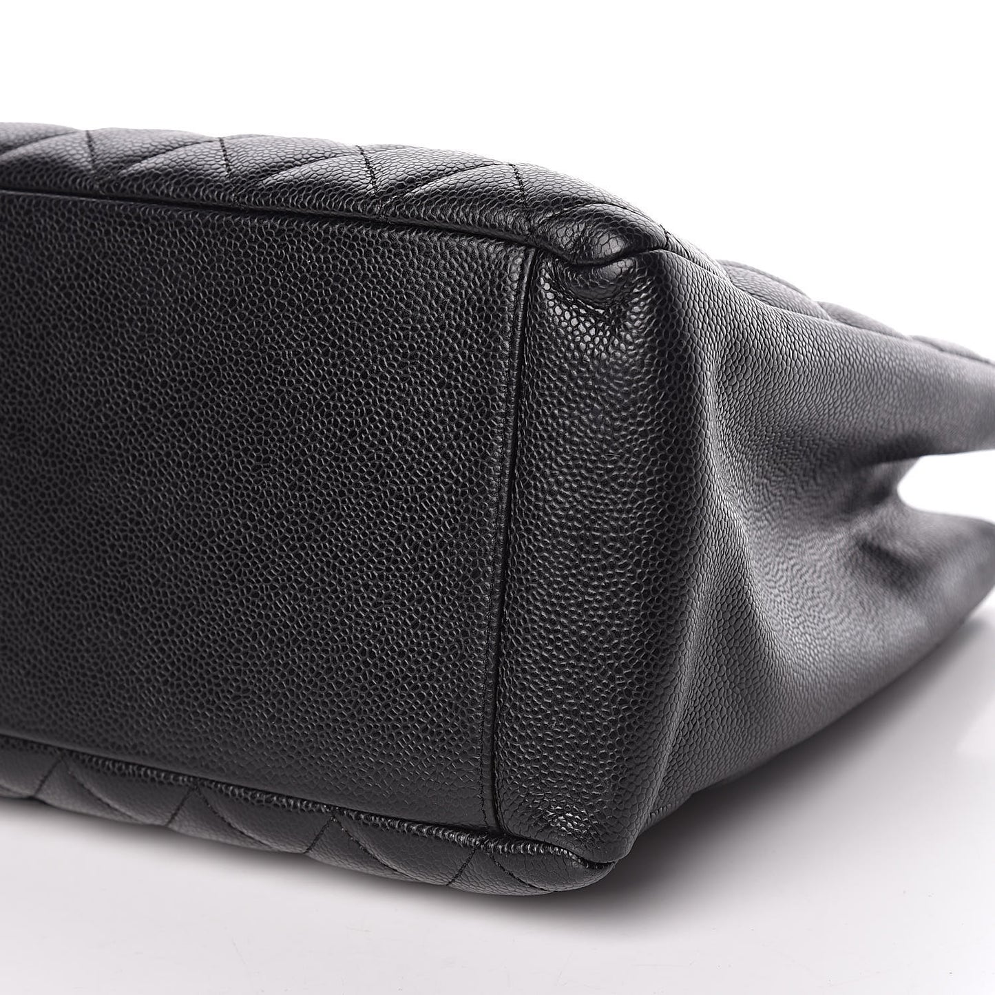 Caviar Quilted Grand Shopping Tote GST Black