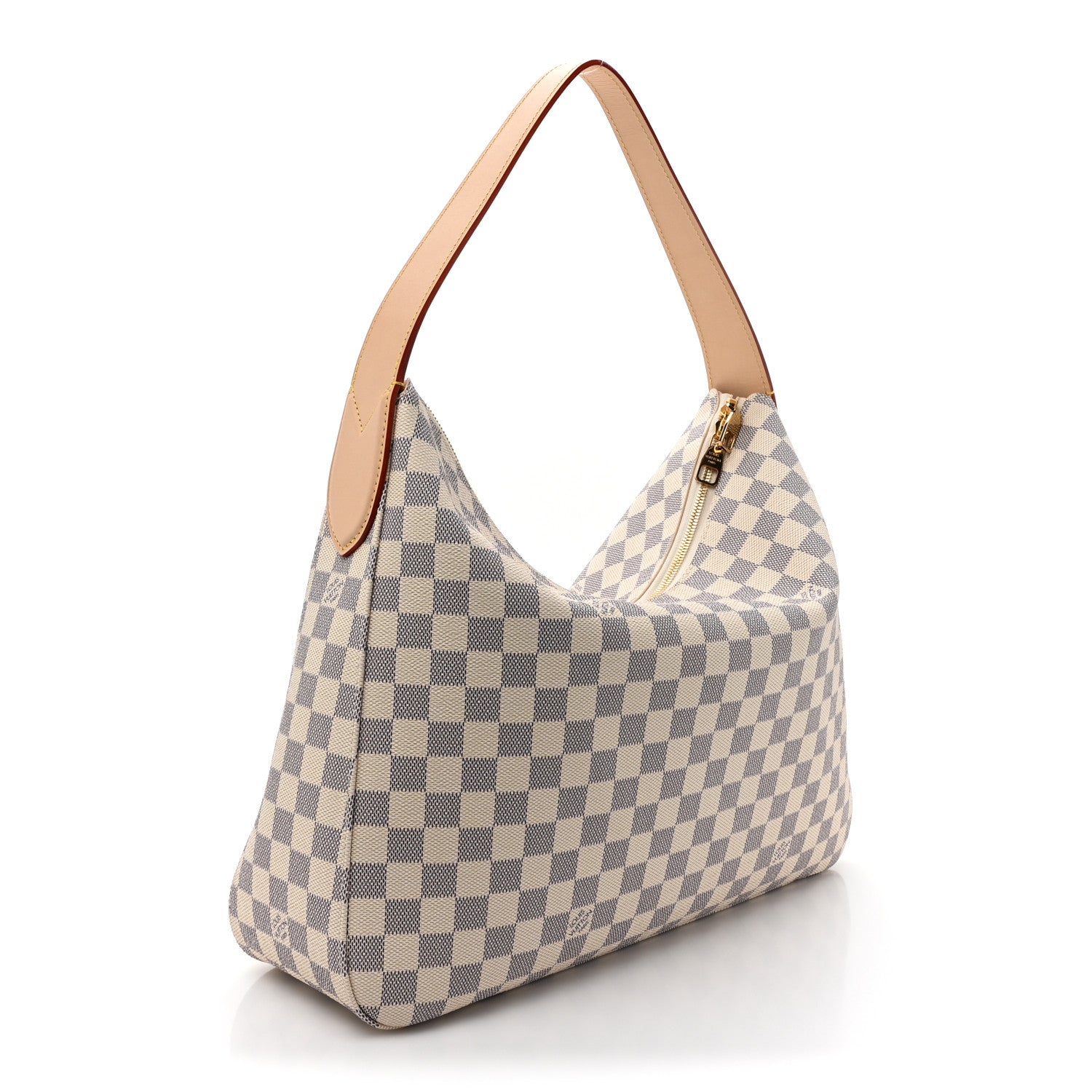 Louis Vuitton Damier Azur Slouchy MM 3 of 9