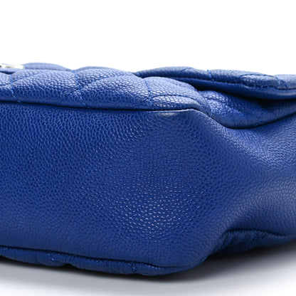 Chanel Caviar Quilted Jumbo Easy Flap Blue 10 of 10