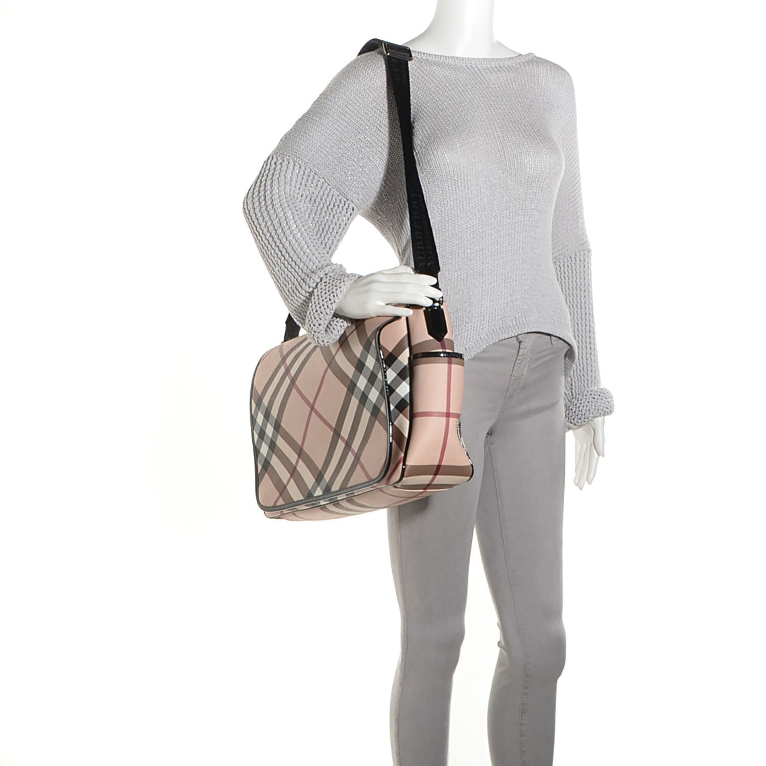 Burberry Nova Check Diaper Messenger Bag 2 of 8