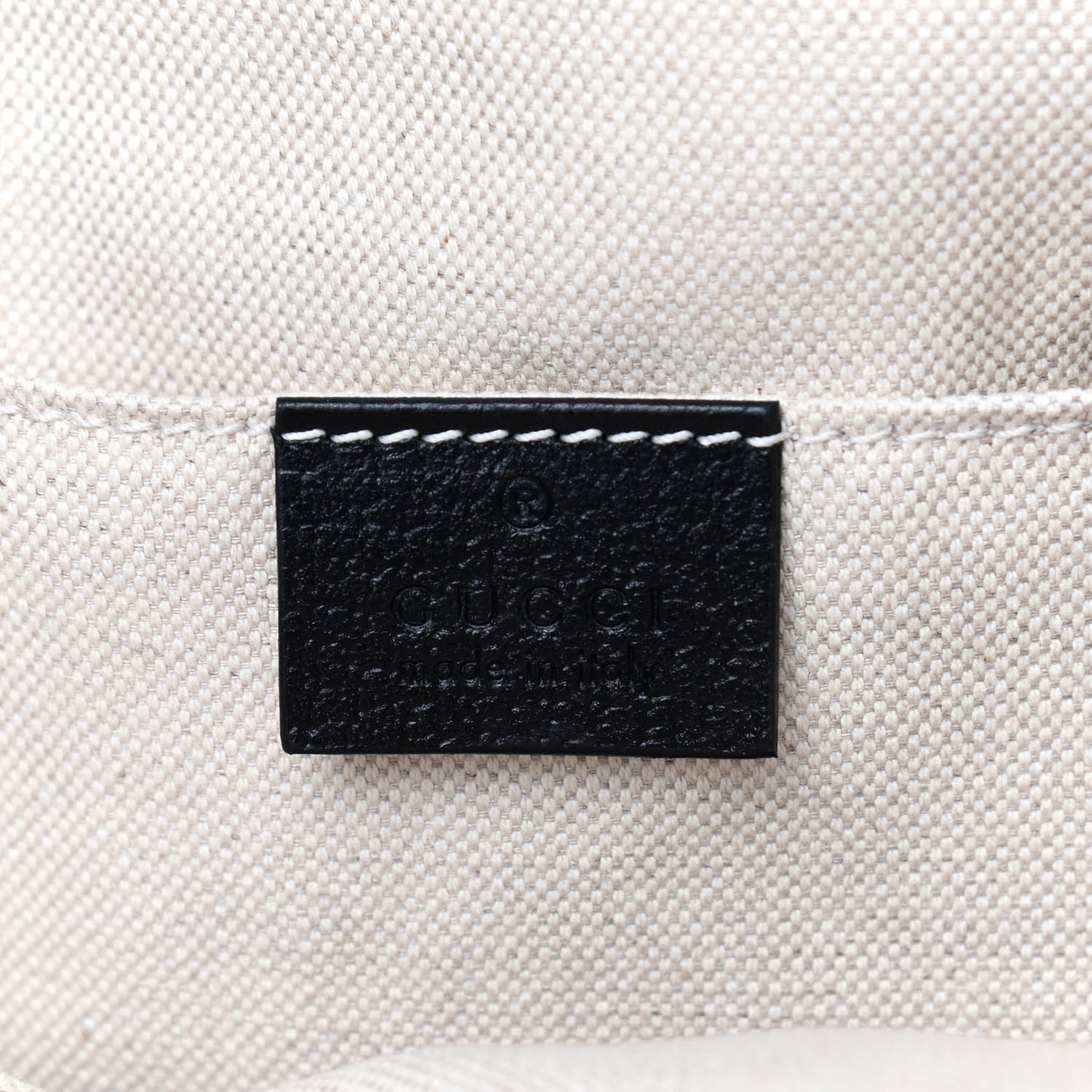 Velvet GG Monogram Textured Calfskin Web Small Double Buckle Backpack Blue Beige Black