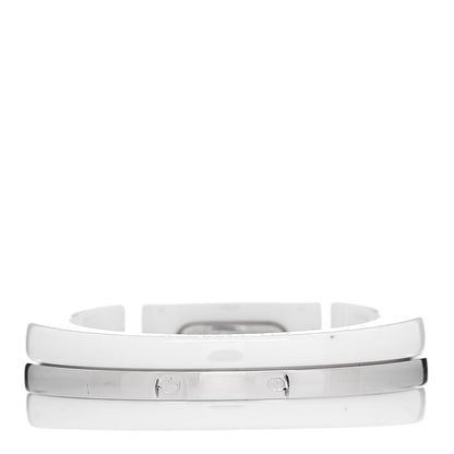 Chanel 18K White Gold White Ceramic Diamond Ultra Ring 52 6 3 of 6