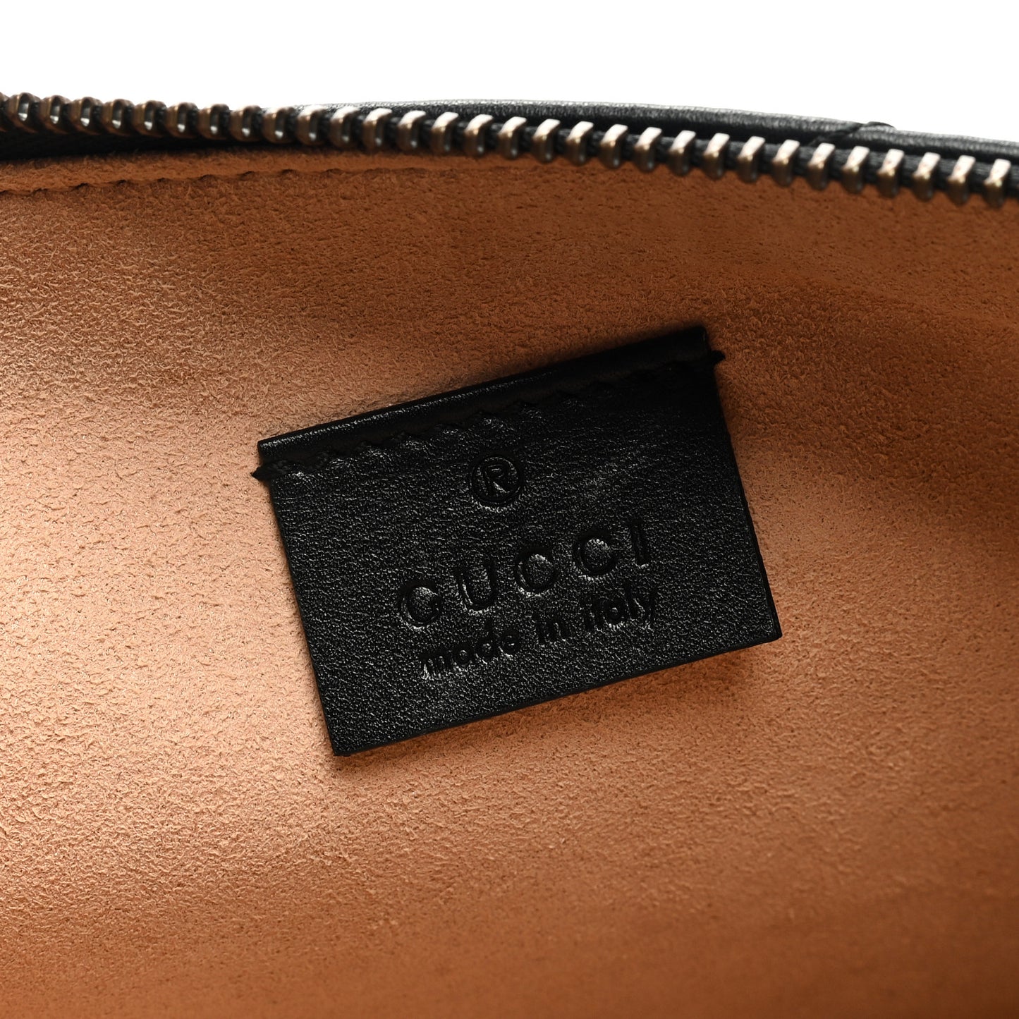 Calfskin Matelasse Animal Studs GG Marmont Pouch Bag Black