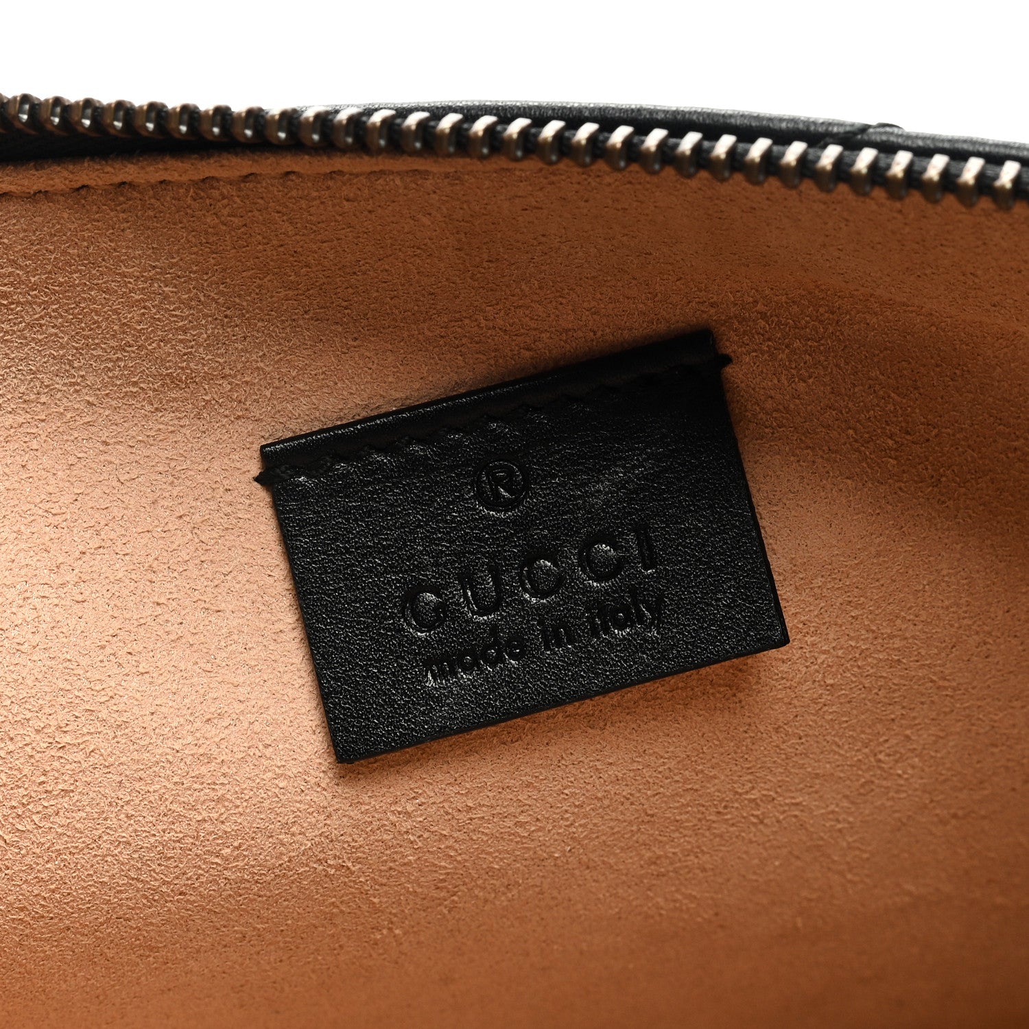 Gucci Calfskin Matelasse Animal Studs GG Marmont Pouch Bag Black 6 of 7