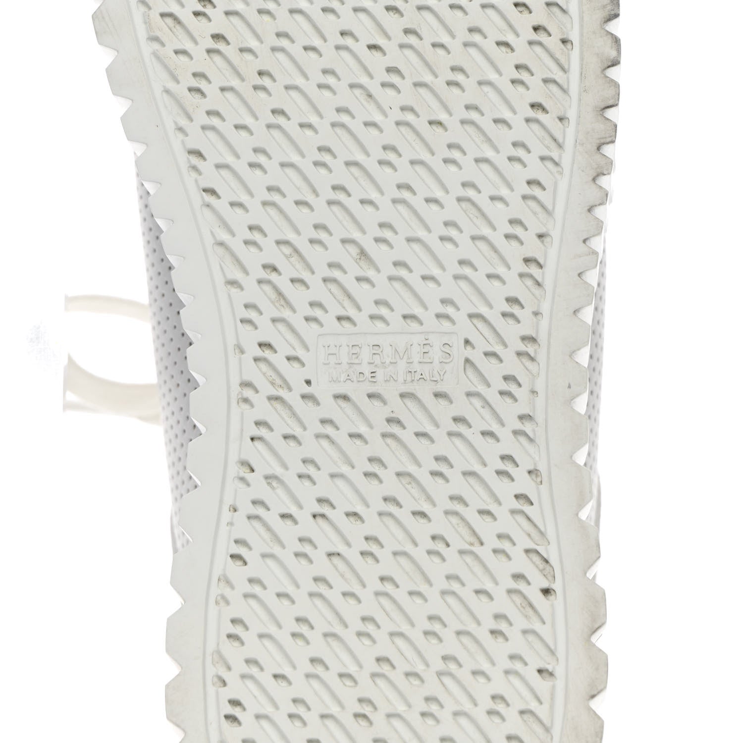 Hermes Perforated Calfskin Cross Sneakers 36 White 7 of 12