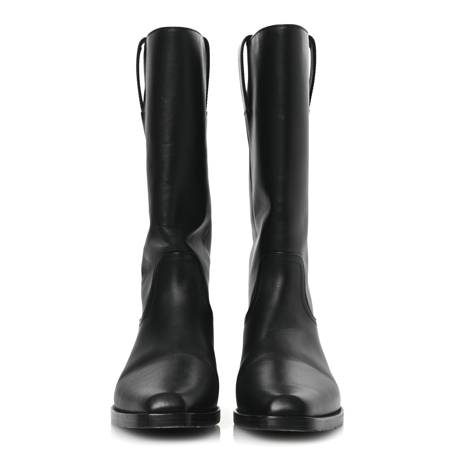Chanel Calfskin CC High Boots 39.5 Black 3 of 13