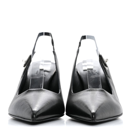 Hermes Nappa Lover 80 Pumps 39 Black 3 of 9