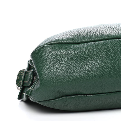 MCM Grained Calfskin Hobo Green 8 of 10
