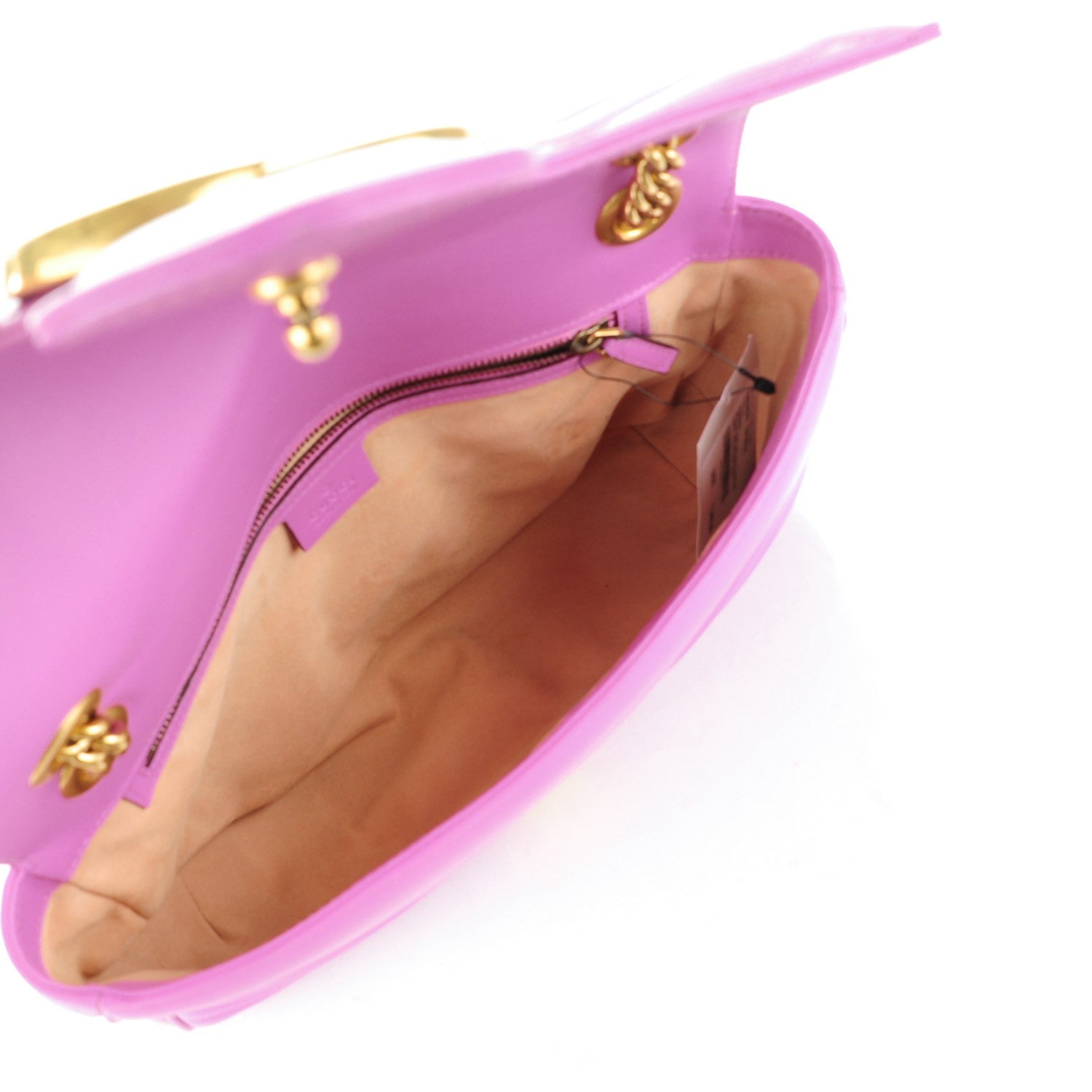 Gucci Calfskin Matelasse Medium GG Marmont Shoulder Bag Candy Mousse 5 of 7
