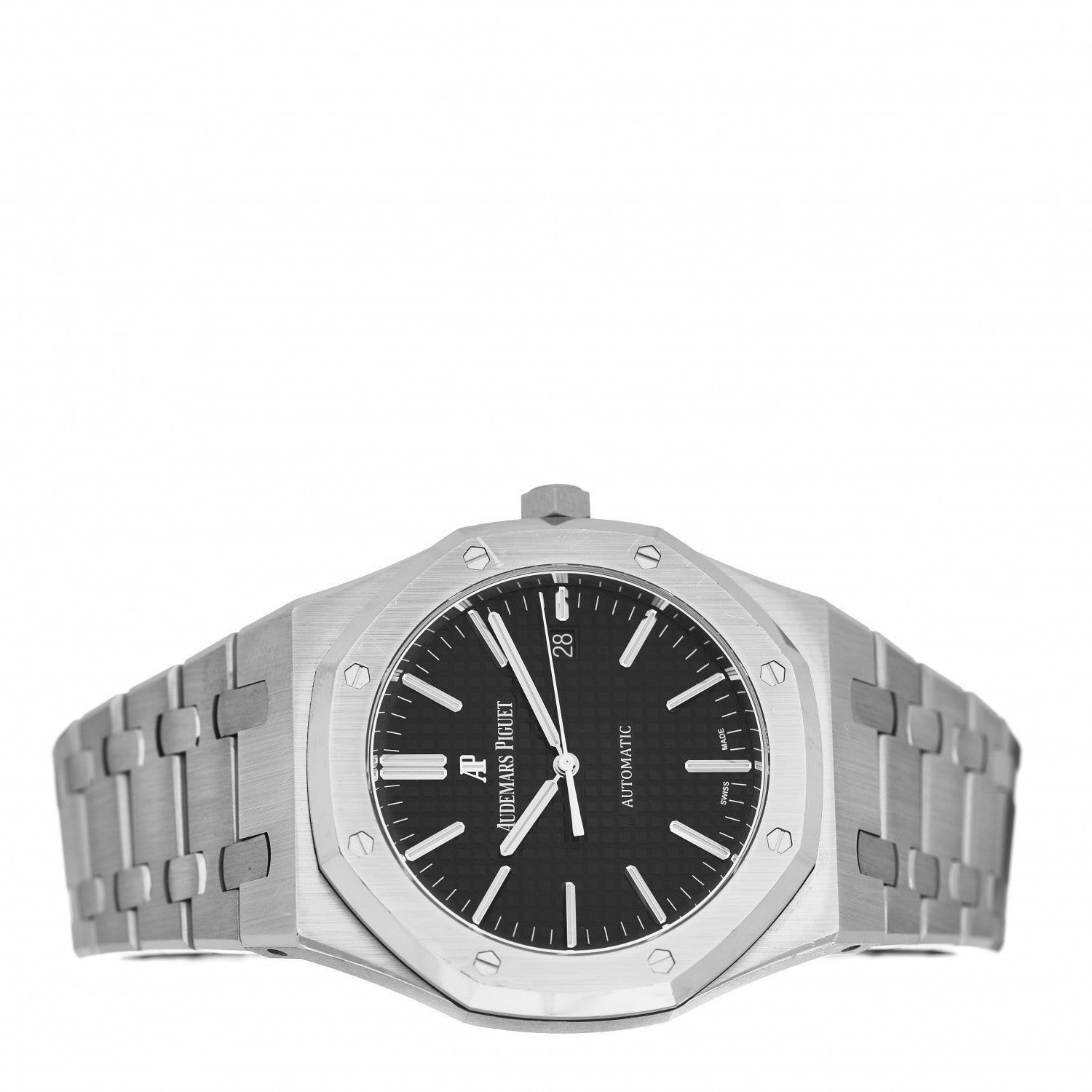 Audemars Piguet Stainless Steel 41mm Royal Oak Automatic Watch Black 15400ST.OO.1220ST.01 2 of 5