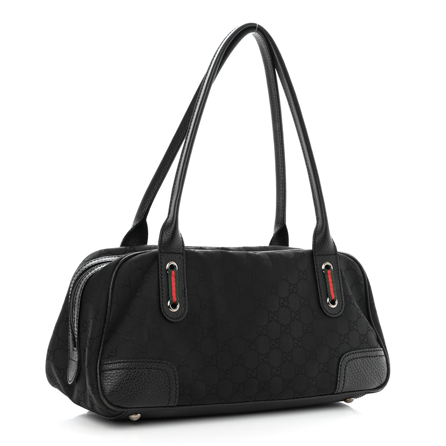Canvas Monogram Web Princy Boston Black