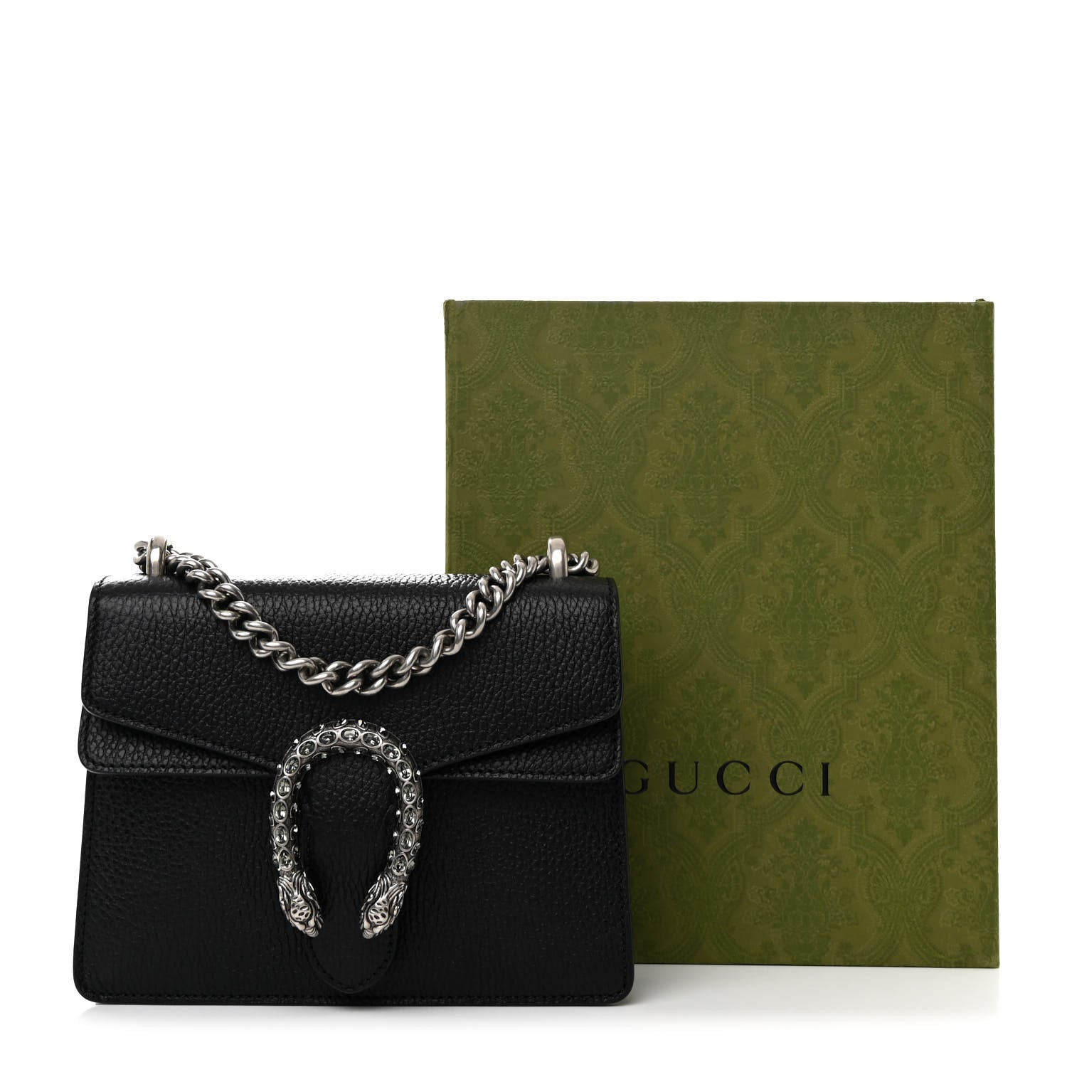 Gucci Calfskin Mini Dionysus Shoulder Bag Black 12 of 12