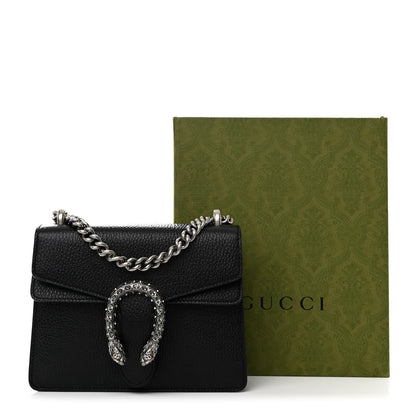 Gucci Calfskin Mini Dionysus Shoulder Bag Black 12 of 12