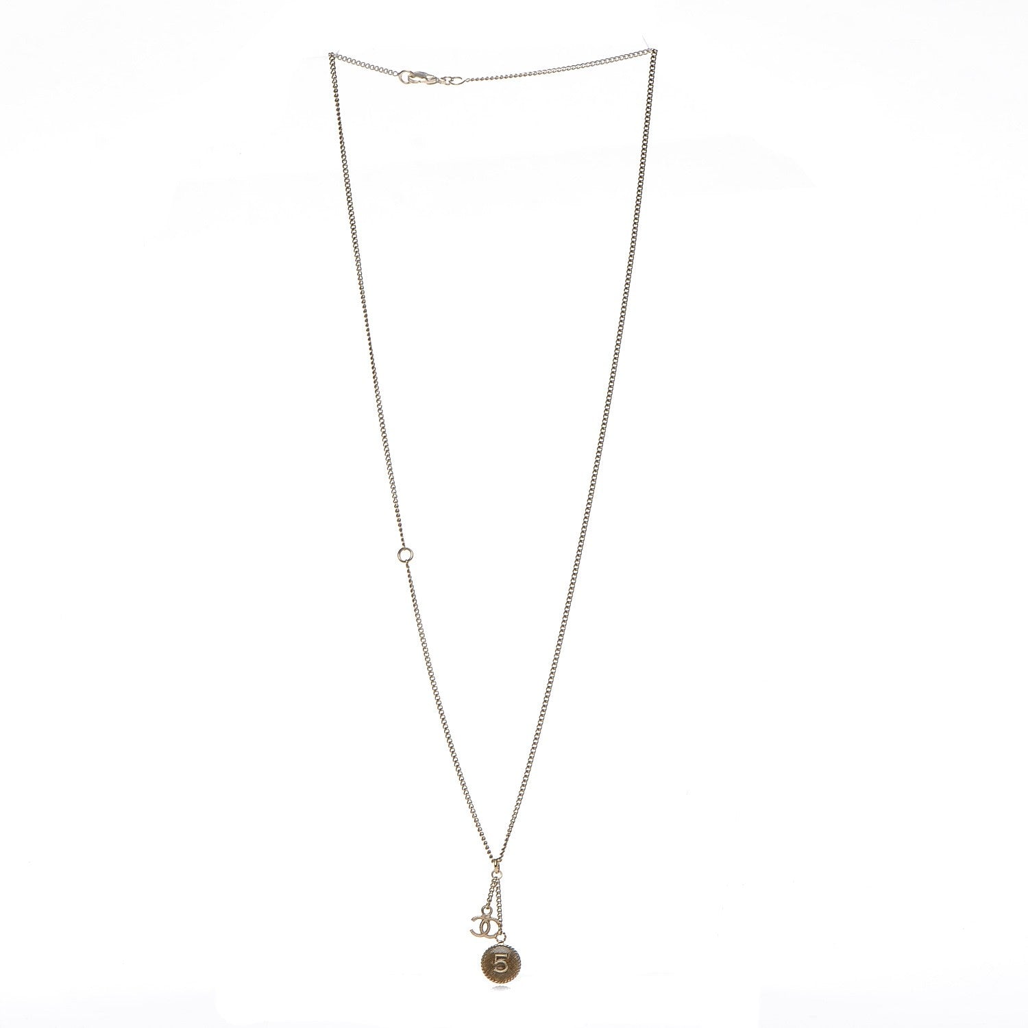 Chanel CC N°5 Necklace Gold 4 of 6
