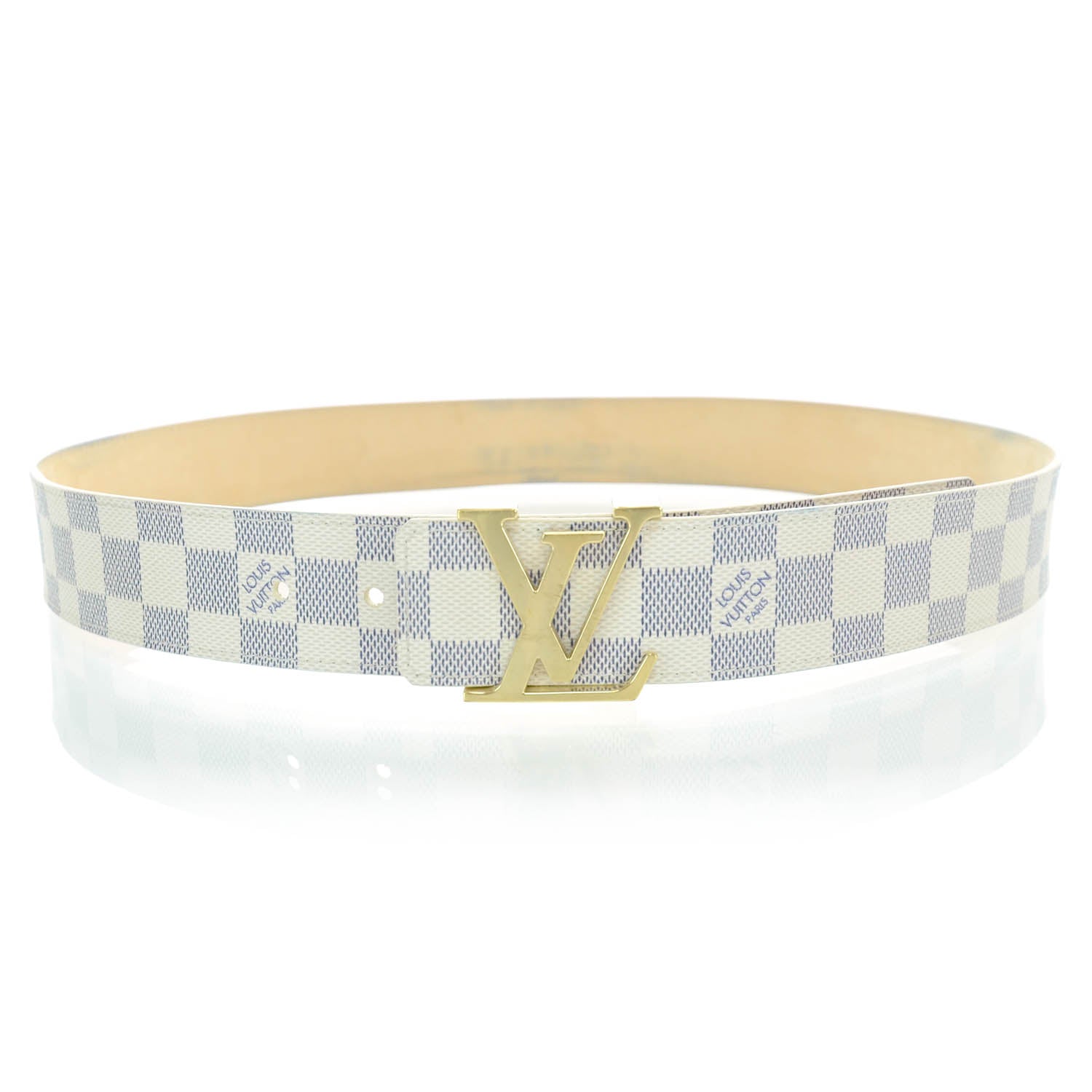 Louis Vuitton Damier Azur LV Initiales Belt 90 36 1 of 5