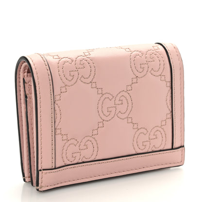 Gucci Calfskin GG Matelasse Card Case Wallet Perfect Pink 4 of 7