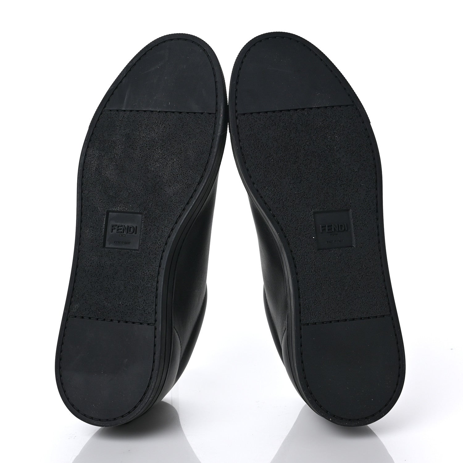 Fendi Calfskin Low Top Sneakers 8 Black 5 of 7