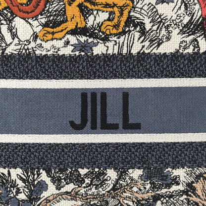 Christian Dior Canvas Embroidered Large Dioriviera Toile De Jouy Book Tote Multicolor 10 of 12