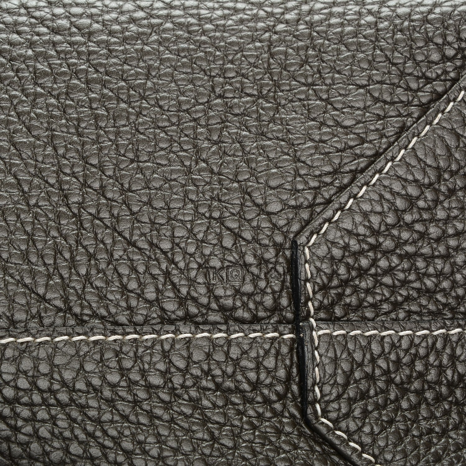 Hermes Taurillon Clemence Double Sens 36 Reversible Tote Vert De Gris Bamboo 8 of 8