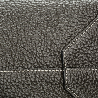 Hermes Taurillon Clemence Double Sens 36 Reversible Tote Vert De Gris Bamboo 8 of 8