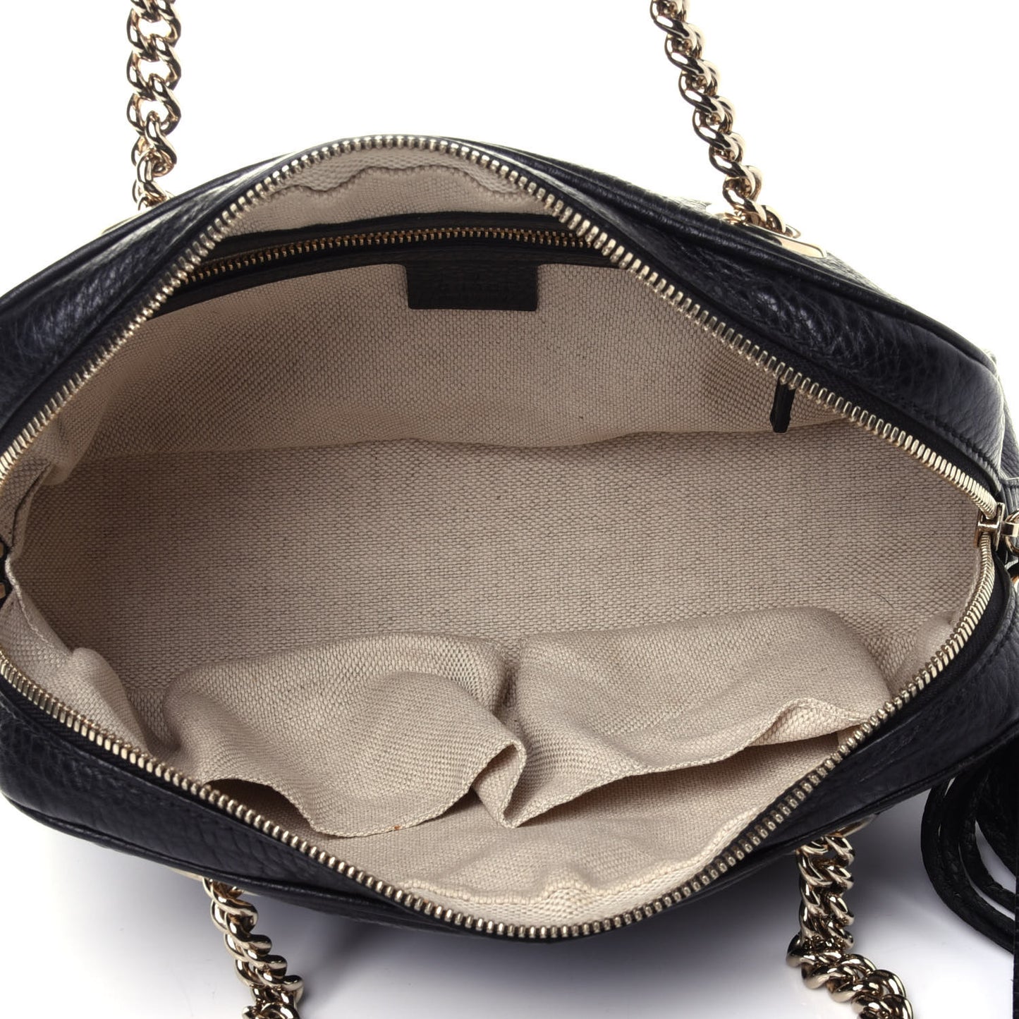 Pebbled Calfskin Small Soho Bowler Black