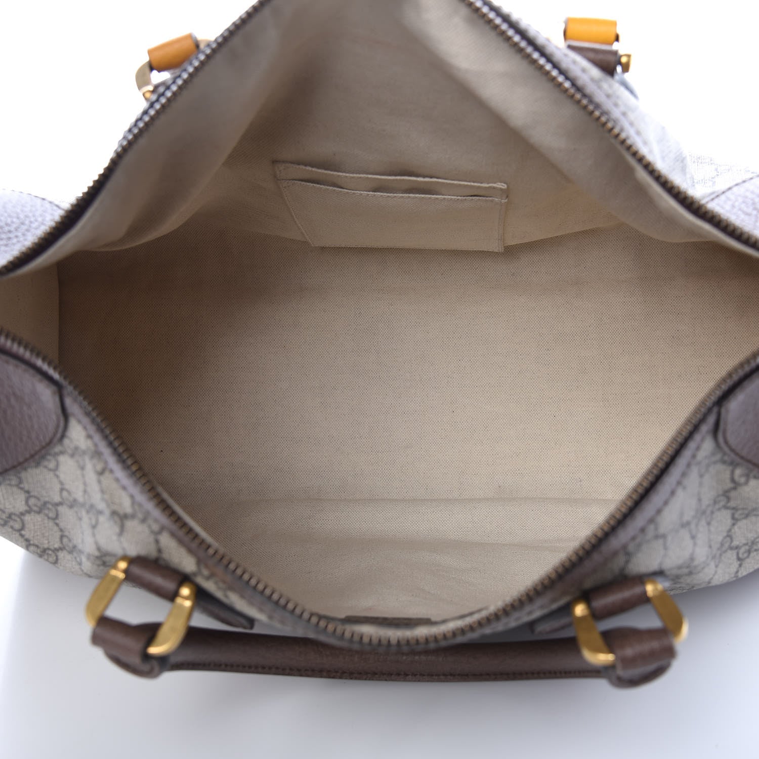 Gucci Soft GG Supreme Monogram Web Neo Vintage Duffle Bag Beige New Acero Crop 6 of 13