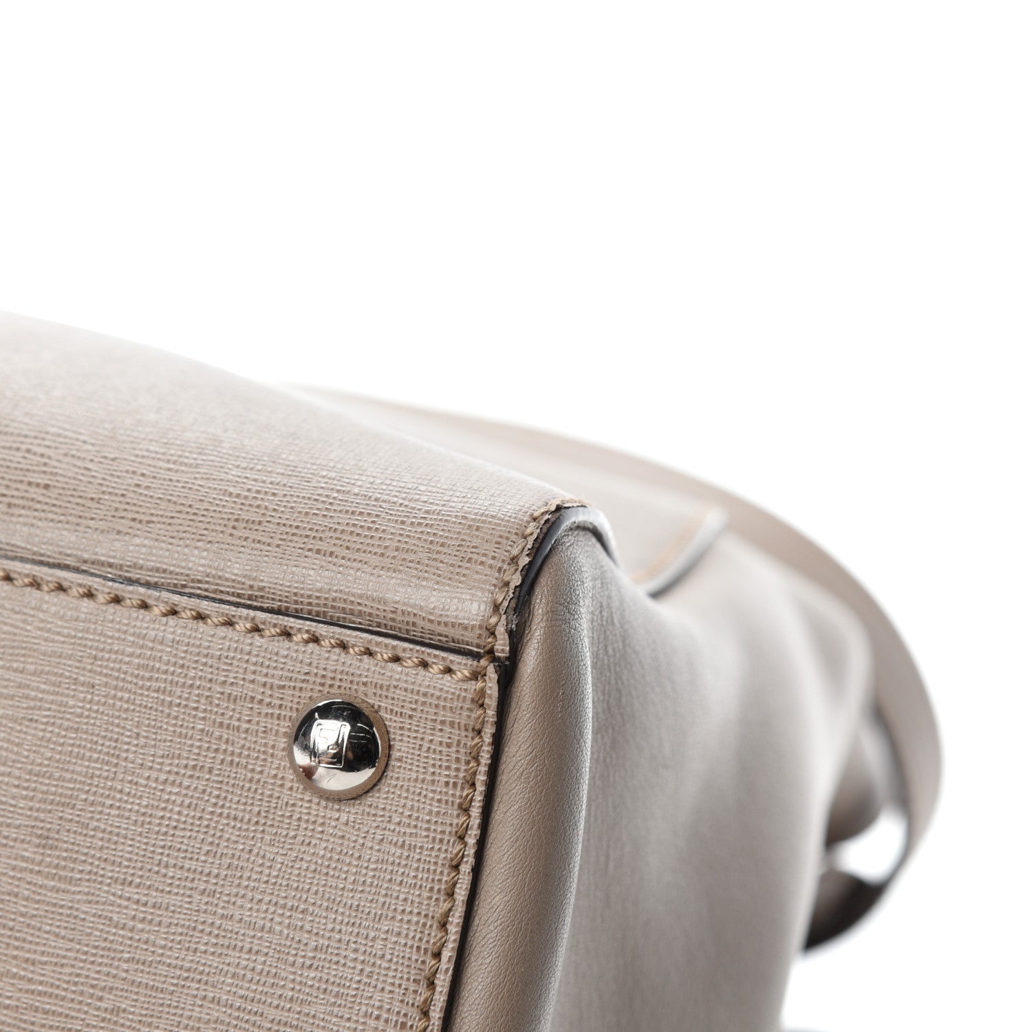 Fendi Vitello Elite Regular 2Jours Tote Tortora 11 of 16