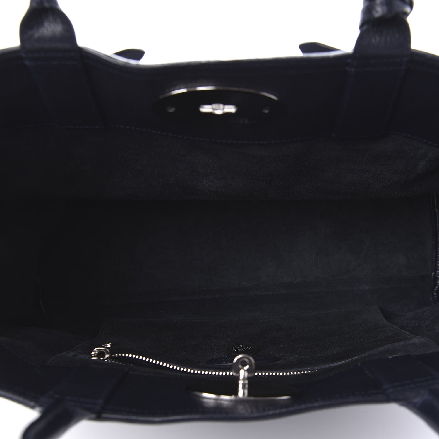 Mulberry Shiny Goatskin Bayswater Tote Midnight 5 of 11