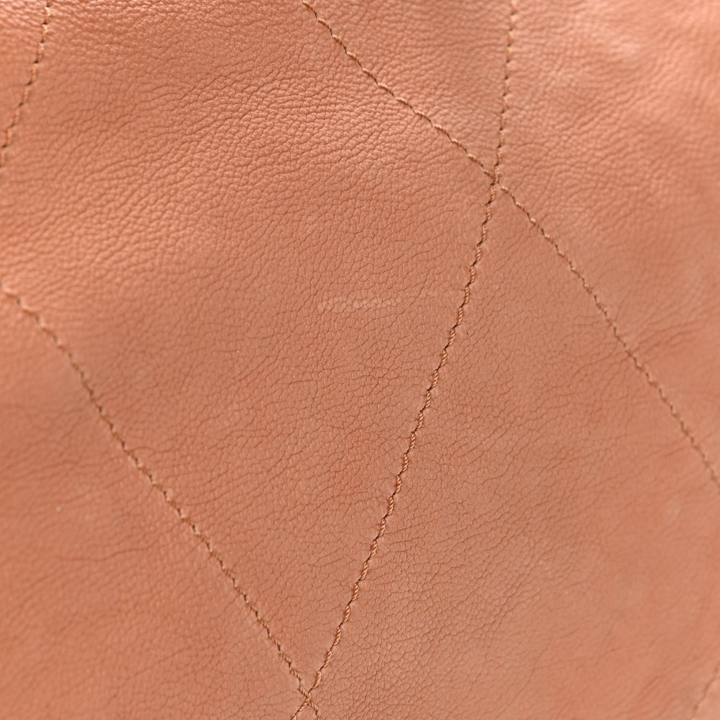 Calfskin Stitched Bowler Light Brown