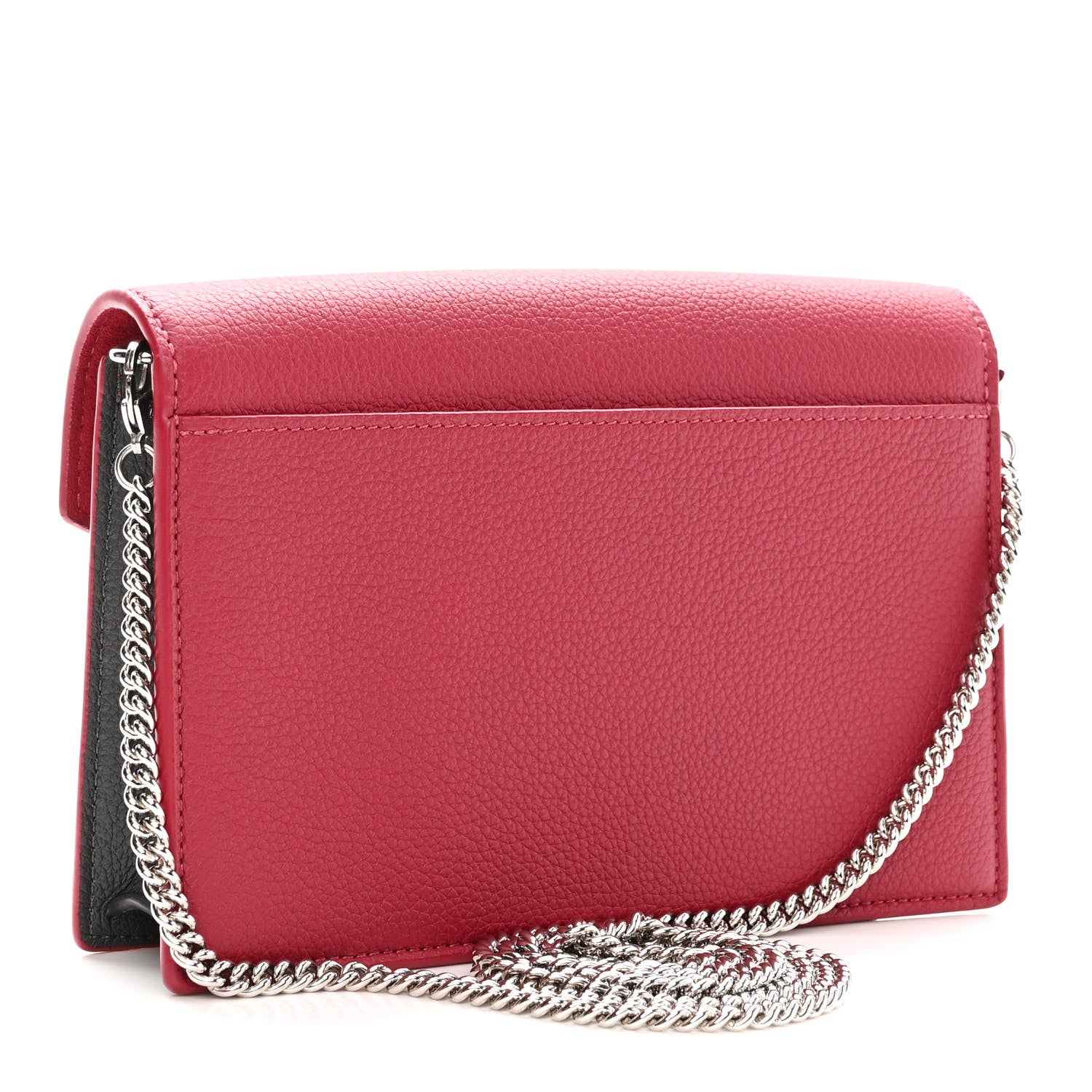 Louis Vuitton Calfskin My Lockme Chain Pochette Lie De Vin Etain Creme 3 of 10