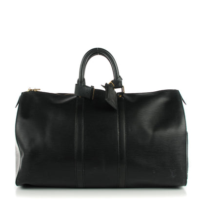 Louis Vuitton Epi Keepall 45 Black 1 of 8