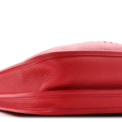 Hermes Taurillon Clemence Evelyne III PM Rouge Casaque 9 of 11
