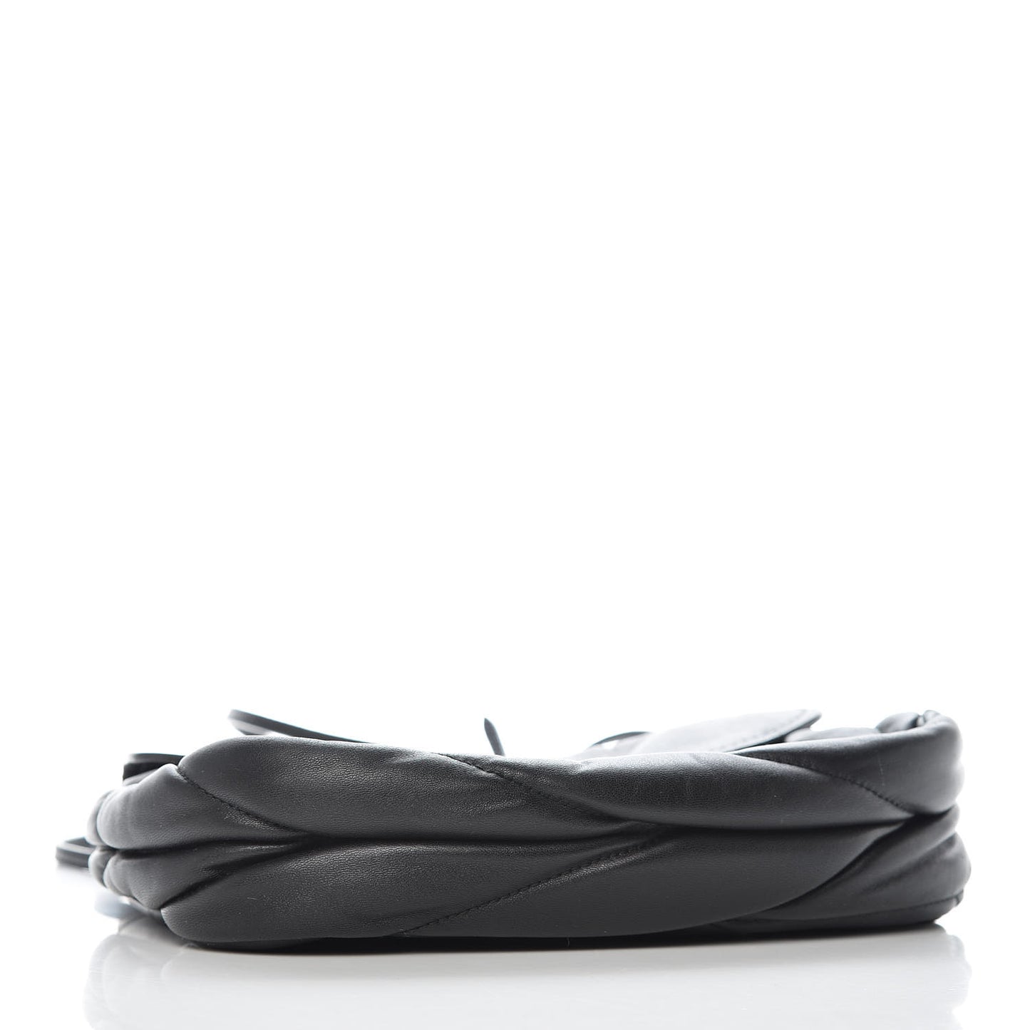 Nappa Matelasse Chain Crossbody Black