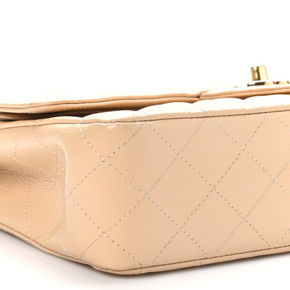 Chanel Caviar Quilted Medium Double Flap Beige 9 of 10