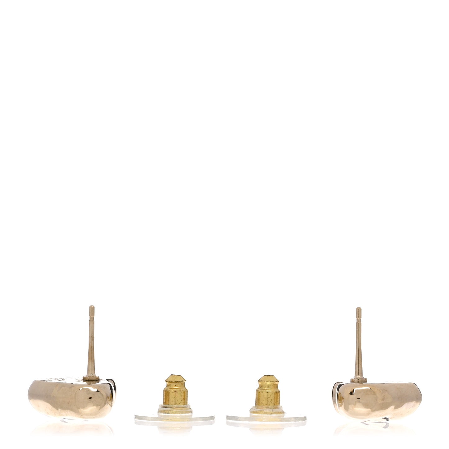 CC Heart Earrings Gold