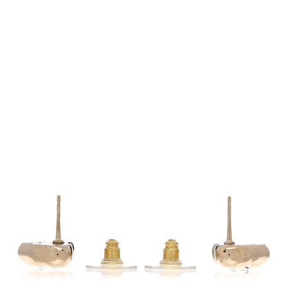 Chanel CC Heart Earrings Gold 3 of 5