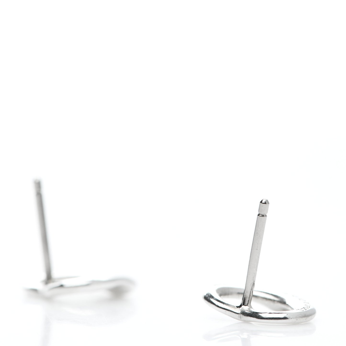 Sterling Silver 11mm Elsa Peretti Open Heart Earrings