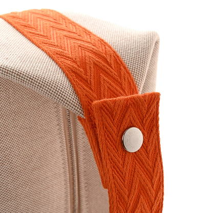 Hermes Canvas Small Bride-A-Brac Pouch Natural Orange 7 of 8