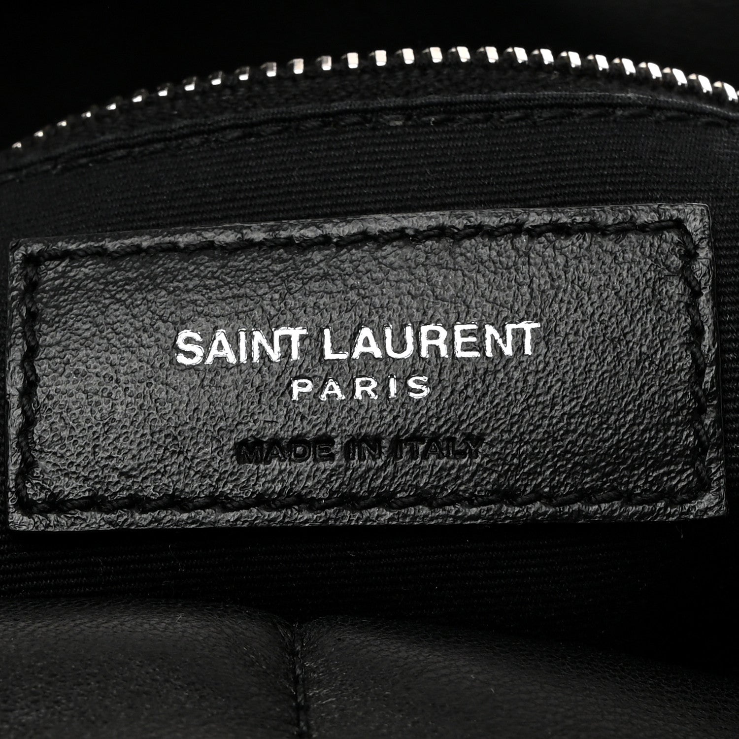 Saint Laurent Lambskin Quilted Medium Loulou Puffer Monogram Chain Satchel Black 7 of 11