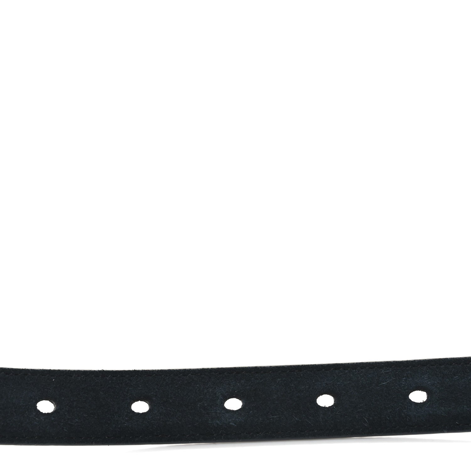 Saint Laurent Suede Monogram 20mm Square Buckle Belt 70 28 Black 4 of 5