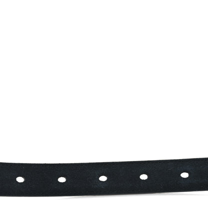 Saint Laurent Suede Monogram 20mm Square Buckle Belt 70 28 Black 4 of 5