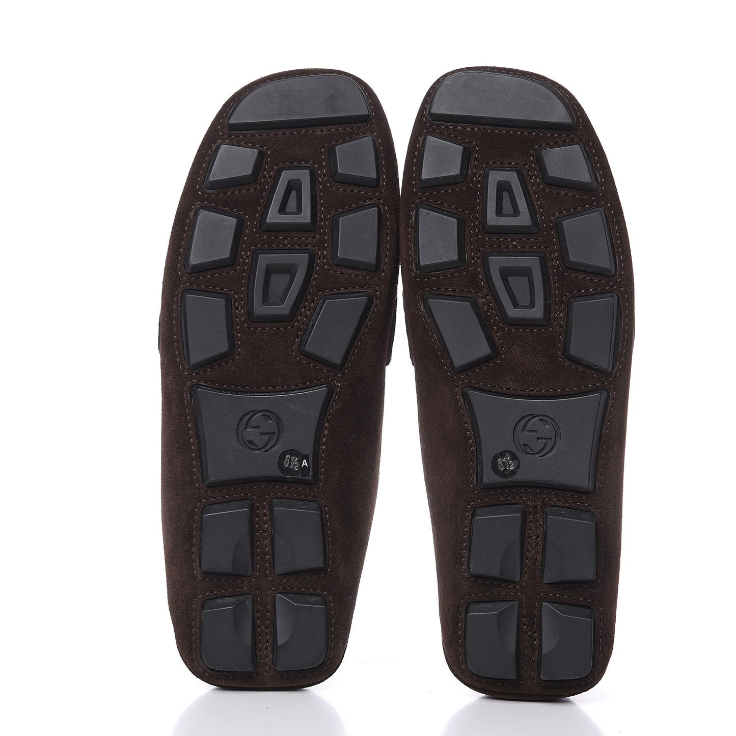 Suede Mens Driver Queen Loafers 6.5 Cocoa
