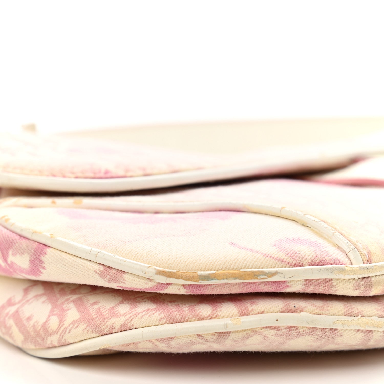 Christian Dior Monogram Floral Saddle Bag Pink 8 of 9